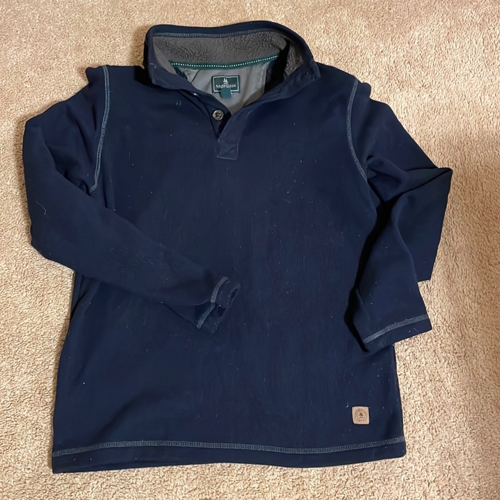 Mens warm quarter mutton sweater